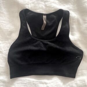 Varley Perkins Bra in Black Snake. Size Large